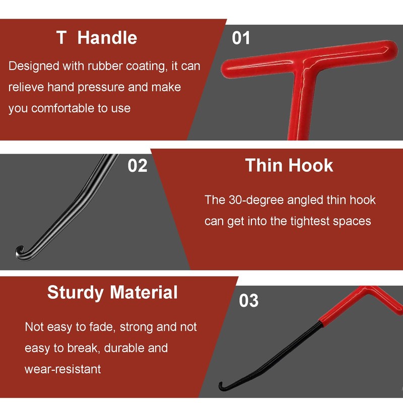 Exhaust Spring Puller Tool Motorcycle Exhaust Spring Hooks, T Shaped
