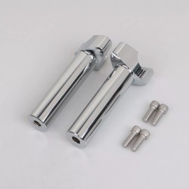 Unbranded Chrome 5.5" Handlebar Risers For Harley Dyna Sportster Softail Deluxe FLSTN FXST
