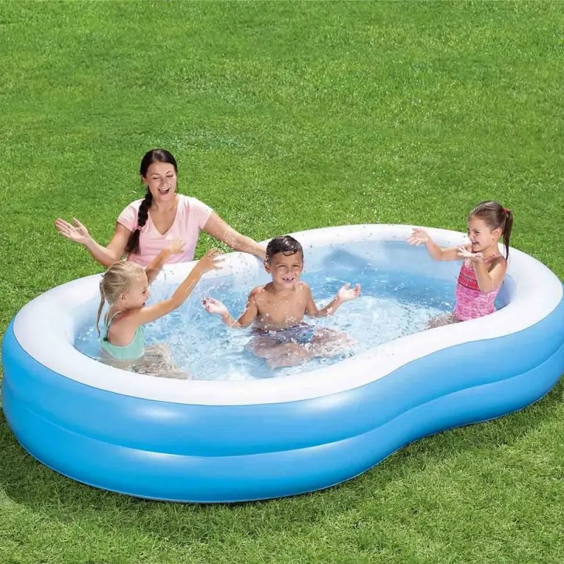 Alberca Para Niños Inflable Infantil Dos Aros 262cm Bestway Color