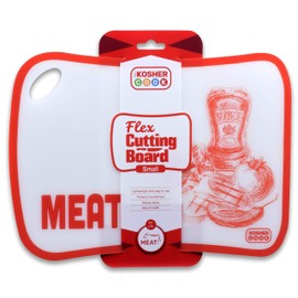Meat Red Flexible Cutting Board and Counter Protector - Lightweight, Odor Resistant, Dishwasher Safe - Color Coded Kitchen Tools