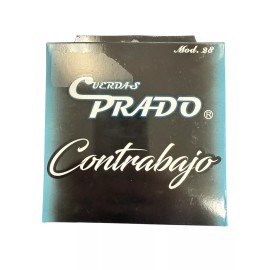 Prado Cuerdas Prado Para Tololoche Modelo 28. Alma De Seda Entorche De Nylon. Negras