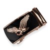 Glamexx24 Men's Belt, Eagle Pattern Belt, Wide 35 mm Automatic