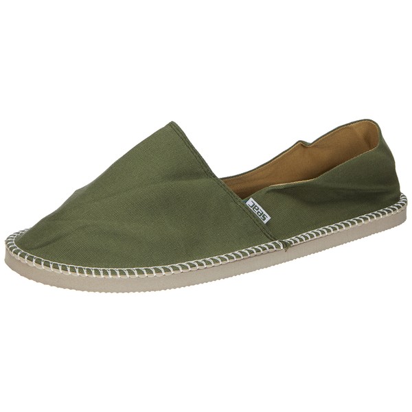 SEAC Unisex Malaga Canvas Shoes Espadrilles for Men and Women, Green, 11 US