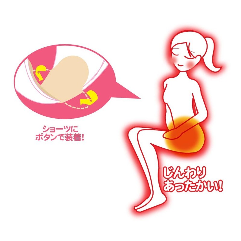 Fujipax Sales Aura Heat Storage Fiber Hot Panty Liner, Beige