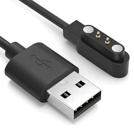 SOUYIE Smart Watch Charger Cable for SW-7 Smartwatch, Universal Magnetic SmartWatch/Fitness Tracker Accessories Charger Cable 2 Pin Cord, Charger Contact pin spacing 2.84 mm