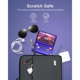 YAJOJO 2 pack Screen Protector for Retroid Pocket Flip 2 Handheld Game Console, Clear, Flex Film, Case Friendly,for Retroid Pocket Flip 2,HD Clarity