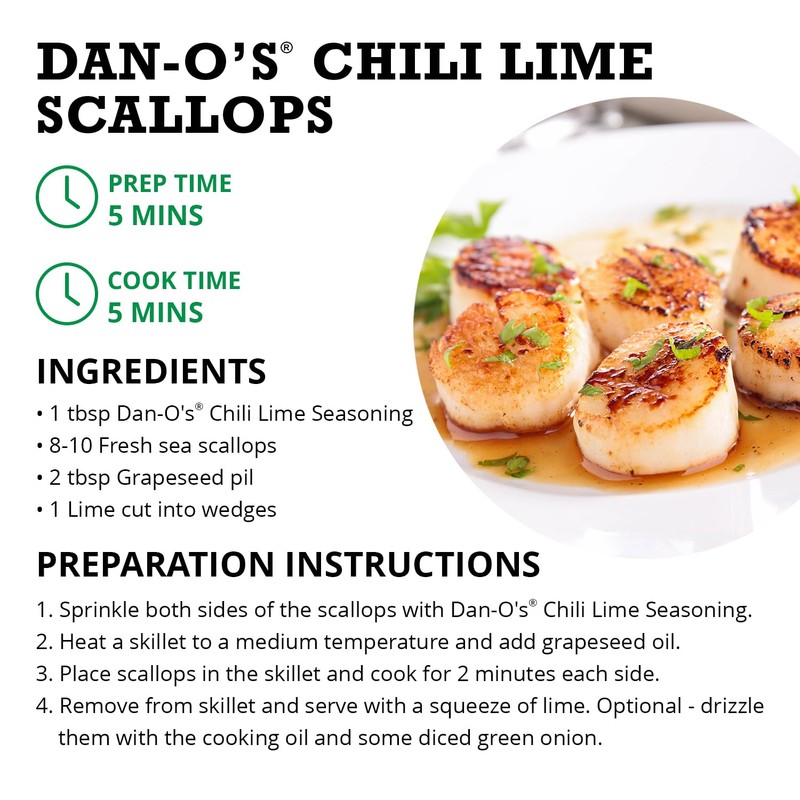 Dan-O's Small Chili Lime Seasoning- 3 pack (3.3 oz), Original