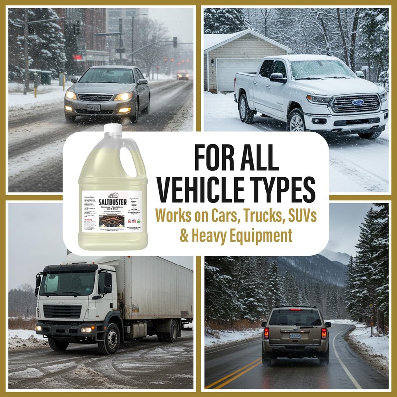 woolwax SALTBUSTER Salt & Brine Remover/Neutralizer for Auto & Trucks,