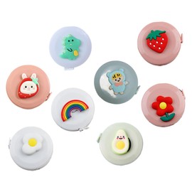 Operitacx Mini-maßband Zum Nähen Cartoon-design Einziehbares Maßband Aus Kunststoff Und Silikon Vielseitig Einsetzbar 8 Stück