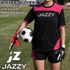 Jazzy Sports Contrast Goalkeeper Gloves, Soccer Goalie Gloves for Kids