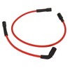 2 Pcs 8mm Spark Plug Wire Set Rubber Sparking Plug