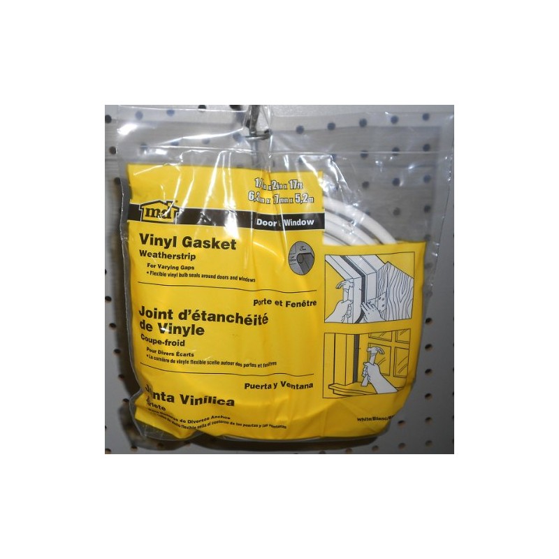 M-D Building Products 78394 17 ft. White Vinyl Gasket Weatherseal