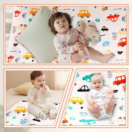 Potty Training Bed Pads, Single Waterproof Mattress Protector Bed Wetting Mats Car Toddler Bed Mats Cot Bed Mattress Protector 100% Waterproof Sheets for Bed Wetting 100 cm x 80 cm