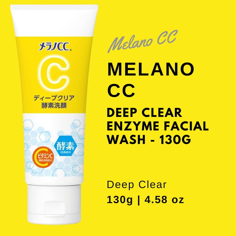 Rohto Melano CC Deep Clear Enzyme Facial Wash - 130g