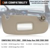 AEagle Simple Sun Visor for 2002-2009 Dodge Ram 1500, 2500,