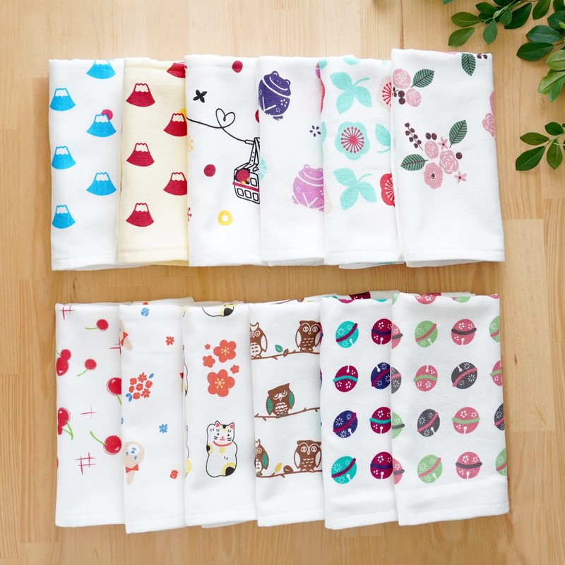 【oruta】Yawahada Made in Japan Gauze Face Towels, Senshu Towel, Design