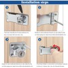 Cabinet Lock, 100 mm (4 in) Hasp Lockable with Keys,