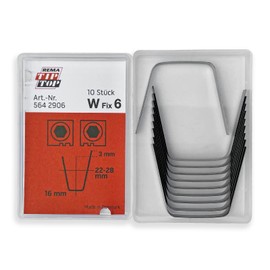 Rema Tip Top 10 W-6 Tire Regroover Angle Edge Blades, 22-28mm Wide, up to 16mm deep, W Fix 6