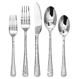Silverware Set, 18/10 Stainless Steel 40 Piece Flatware Set for 8, Utensil Sets Dishwasher Safe, Rust-Resistant, Modern Cutlery Set for Home, Wedding, Restaurant