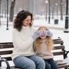 Winter Warm Mittens for Women Men - Soft-Double Layer-Snowflake Cold