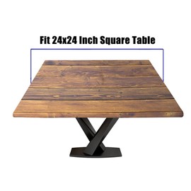 NYRTHUS Spandex Stretch Square Table Covers Barn Wood Background Texture Elastic Square Tablecloth Suit for 24"x24" Square Table, Table Topper Cap for Dining Kitchen Home Party