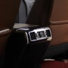Chrome Inner Rear Central Armrest AC Vent Cover Trim for