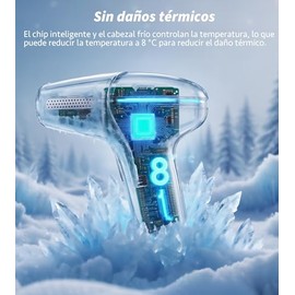 3 en1 IPL Depiladora Láser, 9℃ Dispositivo de depilación indolora IPL Para Mujer, 9 Niveles Ajustables Depiladora IPL, Con HR/SC/RA,999,999+Láser, dis