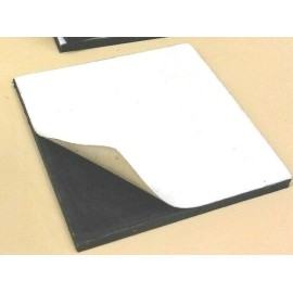 American Biltrite Buna-N Rubber Solid Sheet w/ Peel-Back Adhesive 1/8"Thick x 12" x 12" Sq Pad