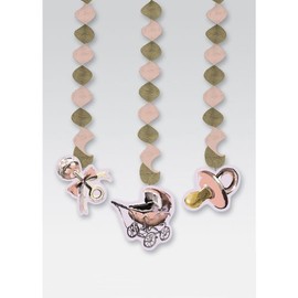 Kole Imports Little Angel Fancy Hanging Cutouts Party Decoration, 7 Inch, Multicolor