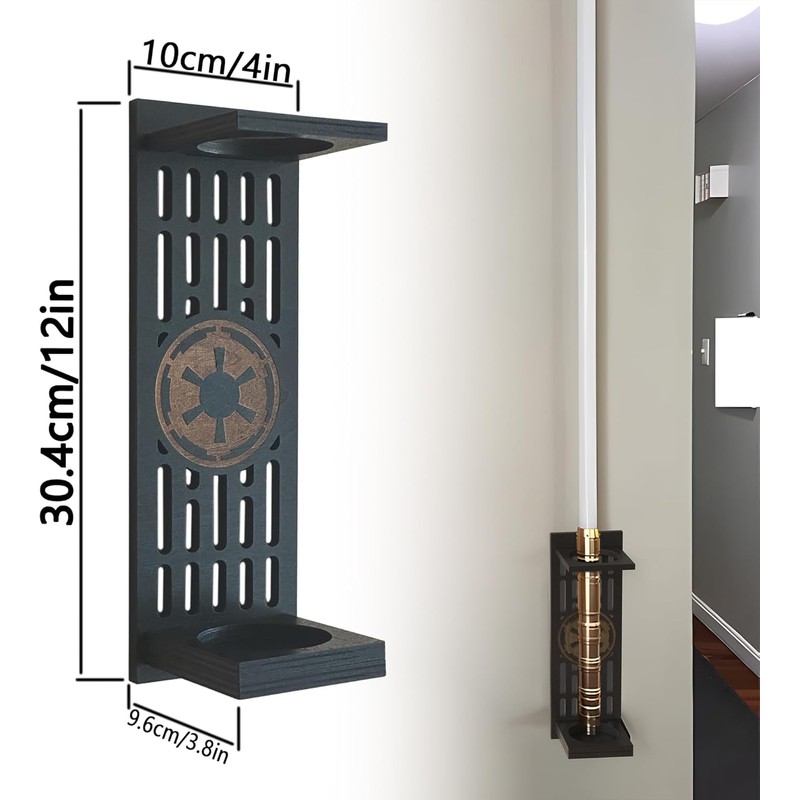 poceton Lightsaber Wall Mount, Lightsaber Stand with Pattern, Lightsaber Wall