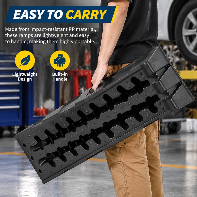 2 Pack 12,000 LB Heavy Duty Vehicle Ramps for Cars