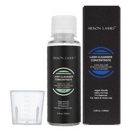 Eyelash Cleanser Concentrate 100ml Professional Lash Extensions Shampoo Natural Foaming Cleanser for Extensions Lashes with Salon Home Care-Makes 20 Bottles 60ml Eyelash Shampoo(jasmine)