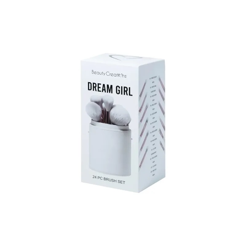 Set De 24 Brochas Dream Girl Beauty Creations Color Blanco