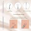 Mitesserentferner Komedonenquetscher Set 5er Pinzetten Set Blackhead Remover aus Edelstahl