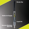 PILOT Precise Varsity Pre-Filled Fountain Pens, Medium Point Stainless Steel