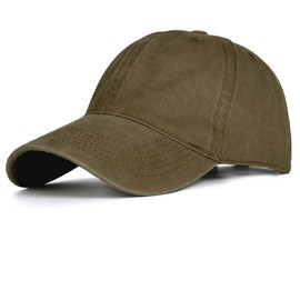 Gorras de Béisbol, Gorra Vintage Deslavada, Cachuchas para Hombre y Mujer Ajustables, Cachucha de Material Premium, Casual, Cómoda y Ligera, Ideal para Regalos y para Cualquier ocasión.(Verde Militar)