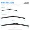 Gavimnal® 26"+22"+11" Silicone Wiper Blades Replacement For Ford Explorer 2011-2023,Ford