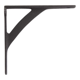 Naiture 5-1/4" Classic Iron Shelf Bracket in Black Powder Coat Finish