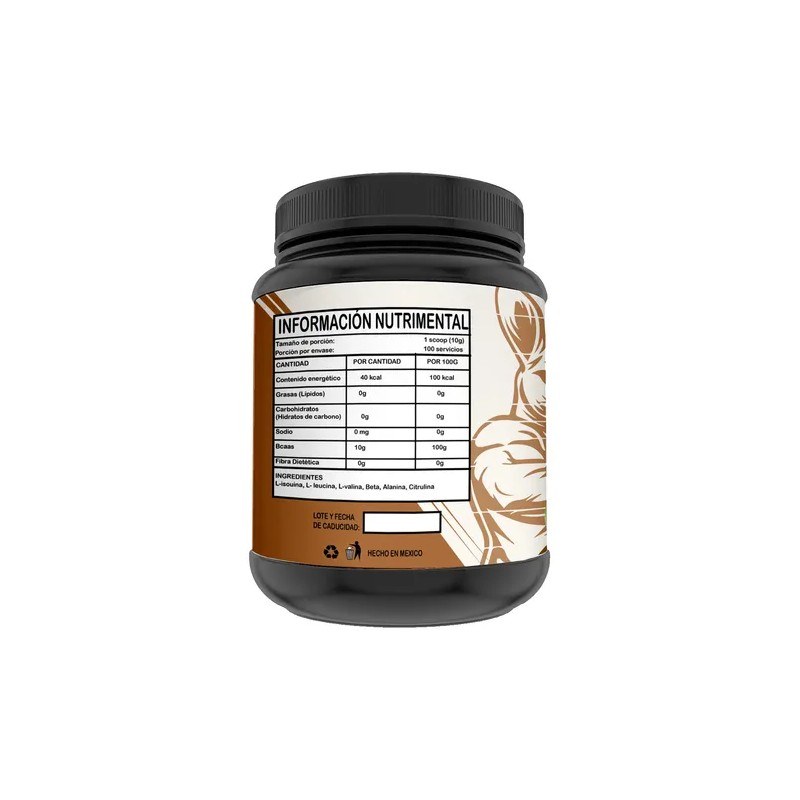 Aminoácidos Pre Entreno Bcaas Klokan 1kg 100servicios Sabor