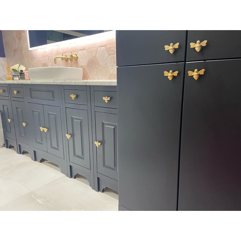 Brass bee 2 x Solid Drawer Knob Handles | Drawer