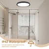 4PK 12 Inch LED Flush Mount Ceiling Light,24W, 2520LM, 3000K/4000K/6000K