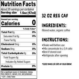 Explorer Cold Brew Organic The Classic Cold Brew Concentrate, 32 FZ