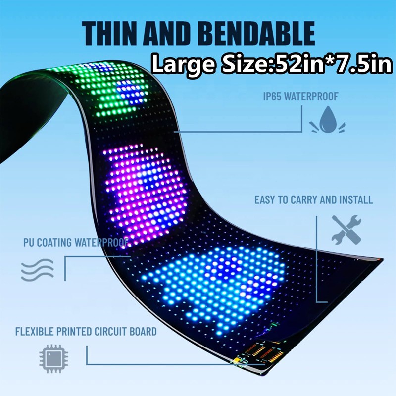 Goodream Devil Eyes Light for Windshield, 52in*7.5in Large Size DIY
