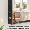 LOAAO Black Bathroom Mirror 16"X24" for Wall, Rectangle Bathroom Vanity