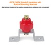 4PCS 2500V Standoff Insulators with Ground Bus Bar Mounting Brackets