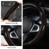 Carbon Fiber Steering Wheel Cover, Snap on Car Steering Wheel