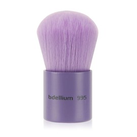 Bdellium Tools Professional Makeup Brush - Purple Bambu Series 995 Kabuki - With Soft Synthetic Fibers, For Full Coverage Application (Purple, 1pc)