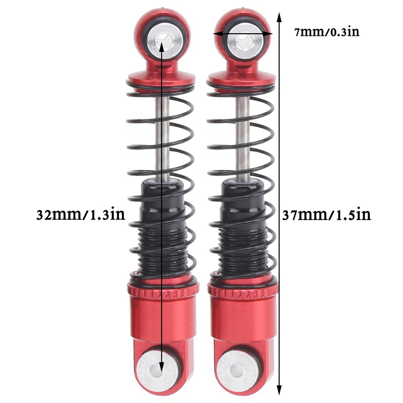 2pcs Shock Absorbers Damper Aluminum Alloy Spare Accessories Fit for