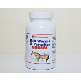 PETME4LESS CABALLO Anti-parasitos Anti-gusanos - CABALLO mata parasitos & gusano Made USA