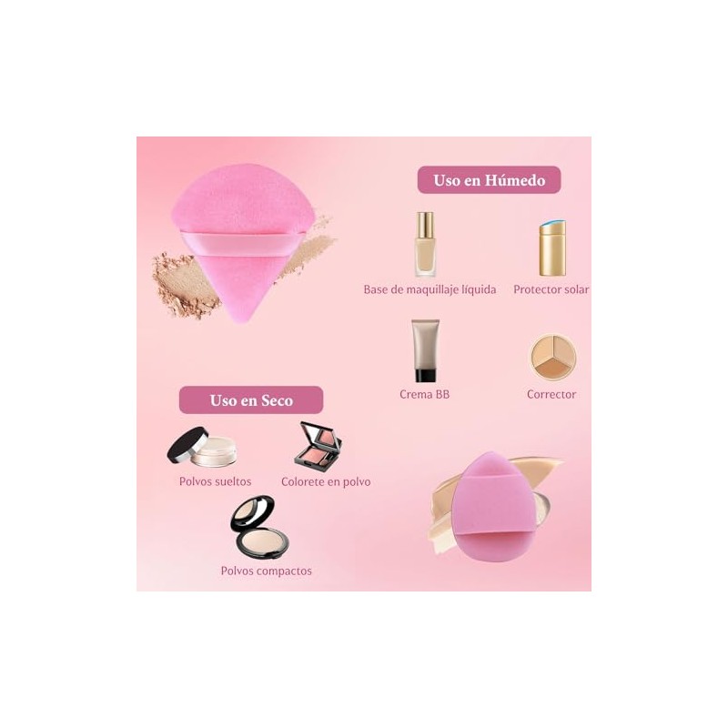 20 Piezas Set de Esponjas Maquillaje, Beauty Blenders
